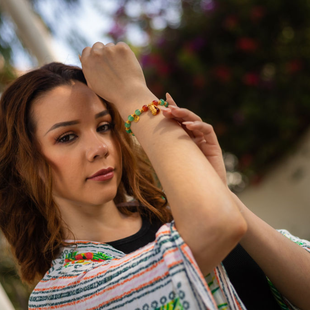 BRAZALETE JADE HETIANO PARA LA SUERTE Y PROTECCIÓN