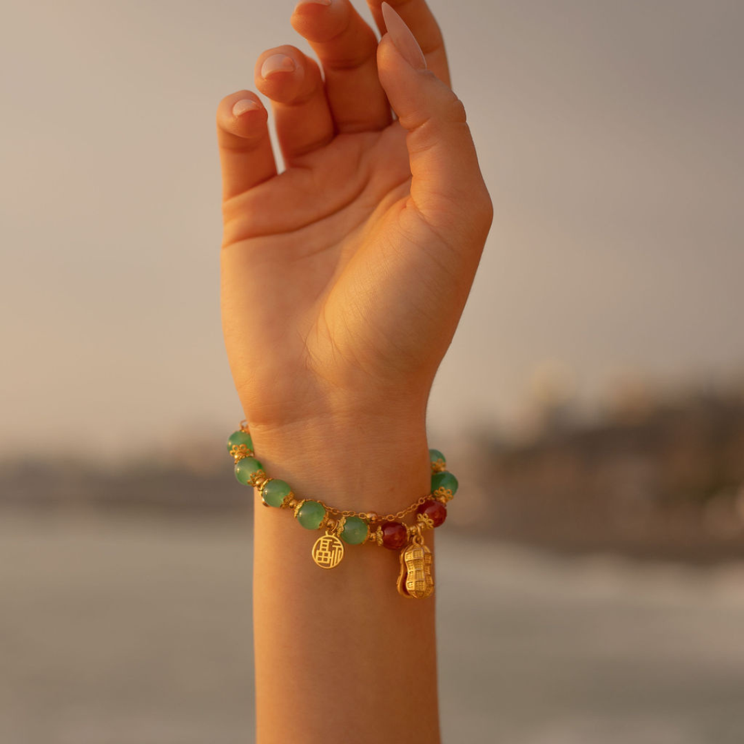 BRAZALETE JADE HETIANO PARA LA SUERTE Y PROTECCIÓN