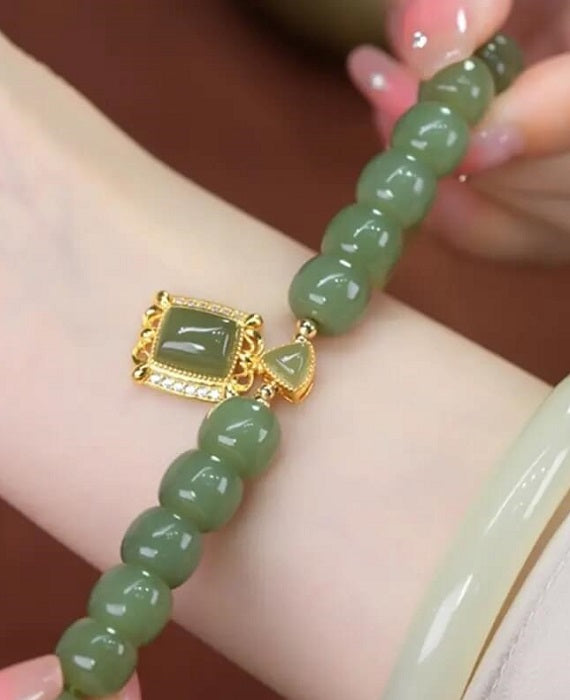 PULSERA JADE ESMERALDA