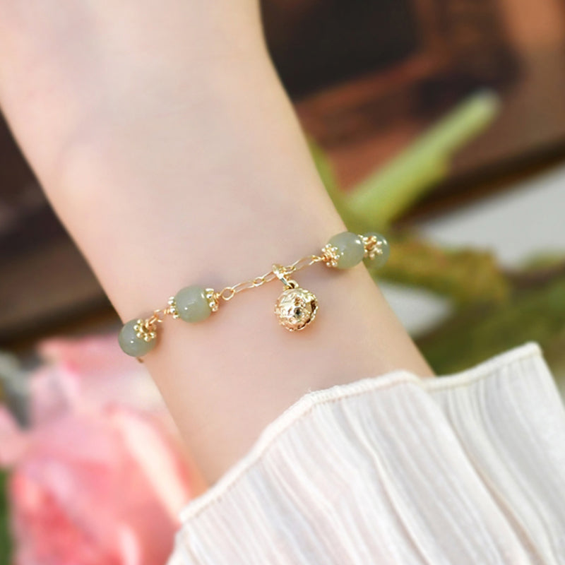 PULSERA JADE PERLA BRILLANTE