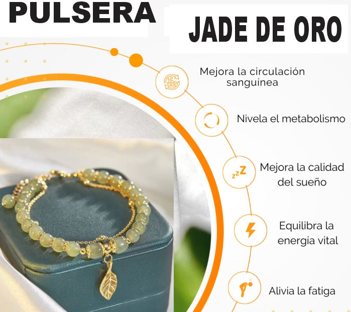 Pulsera de oro Jade