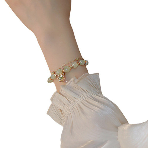 PULSERA JADE PERLA BRILLANTE